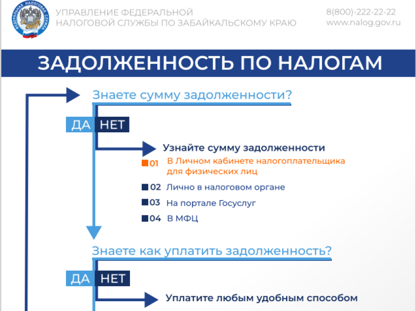 Задолженность по налогам